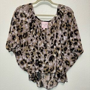 Romeo & Juliet Couture Animal Print Blouse